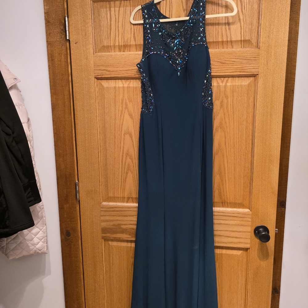 Betsy & Adam Green Halter Formal Gown